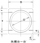 CSB I形図面 矢視B-B´