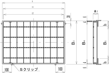 CSB III 形－G グレーチング及び受枠図面